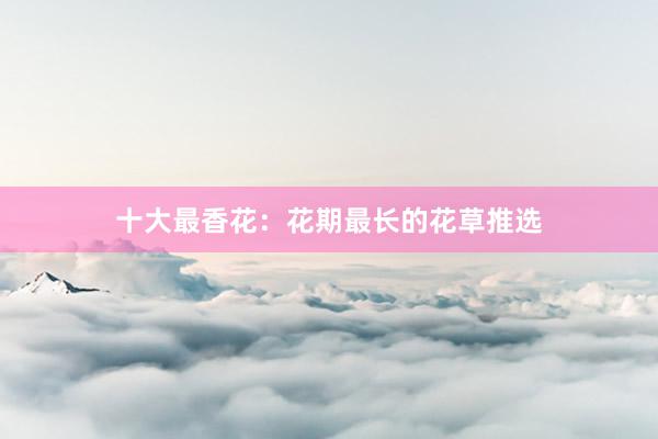 十大最香花：花期最长的花草推选